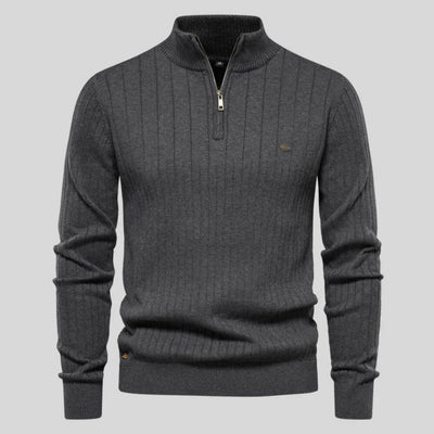 Toscano™ - Pull à col montant zippé