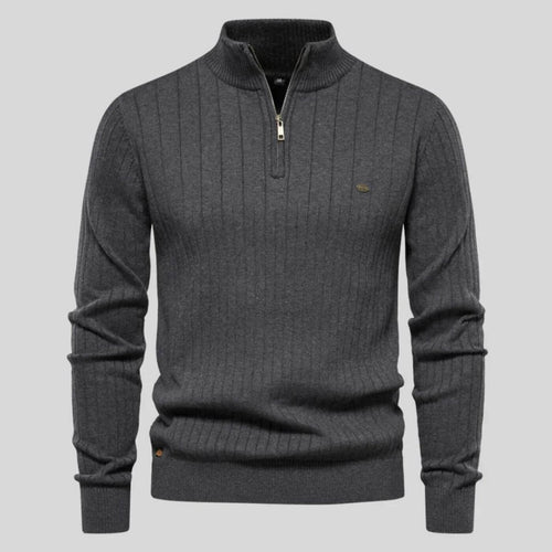 Toscano™ - Pull à col montant zippé