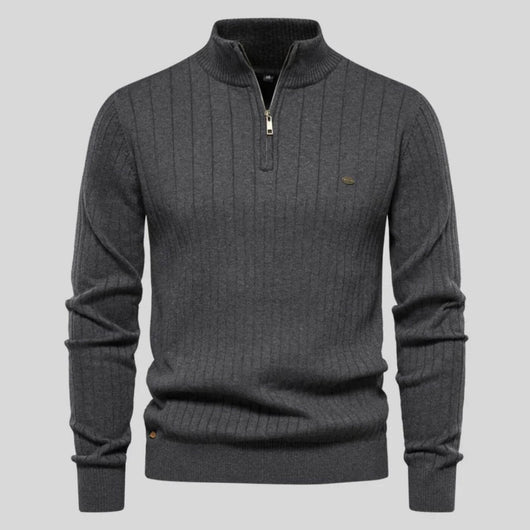 Toscano™ - Pull à col montant zippé