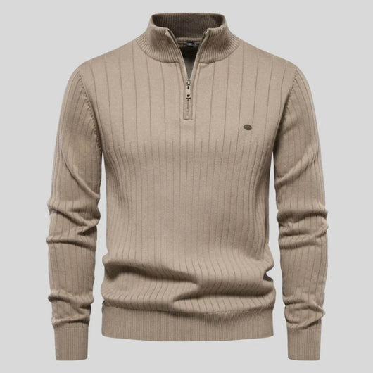 Toscano™ - Pull à col montant zippé