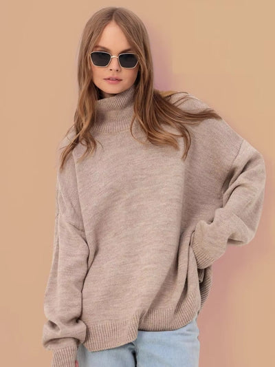 Élodie™ – Pull oversize à col roulé