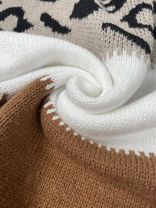Philomène™ – Pull chic à motif léopard
