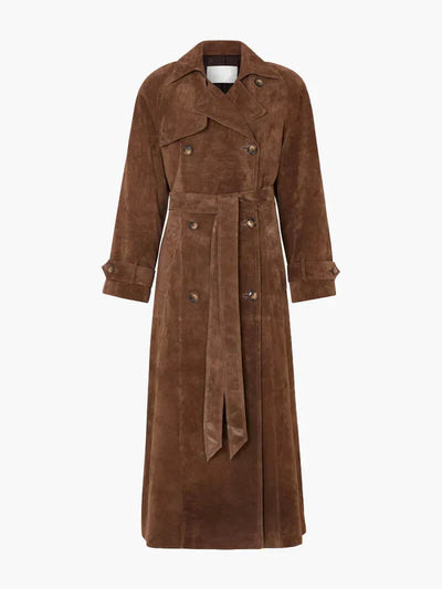 Clara™ - Trench long en daim