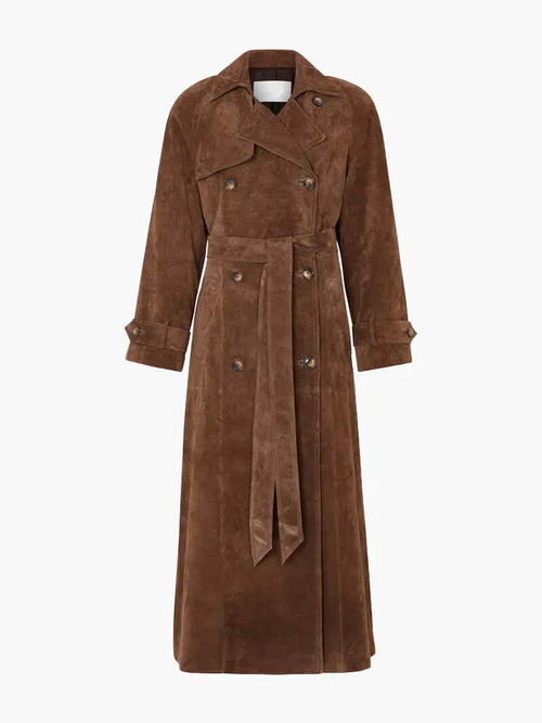Clara™ - Trench long en daim