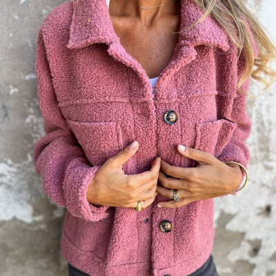 Aurore™ - Veste en sherpa à boutons