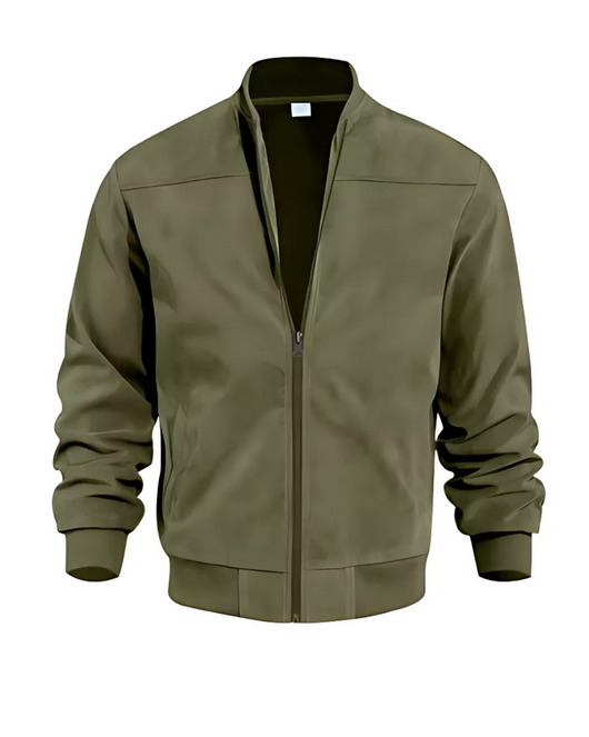 Aero™ - Bomber en daim à col côtelé