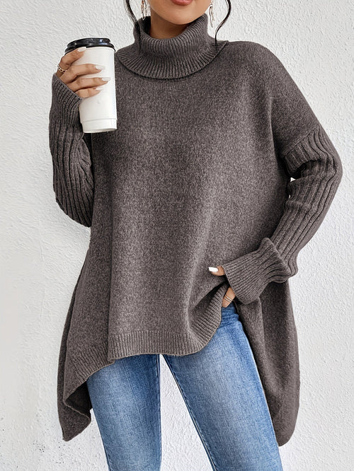 Elynn™ - Pull chaud à col roulé oversize