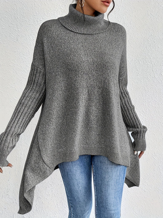 Elynn™ - Pull chaud à col roulé oversize