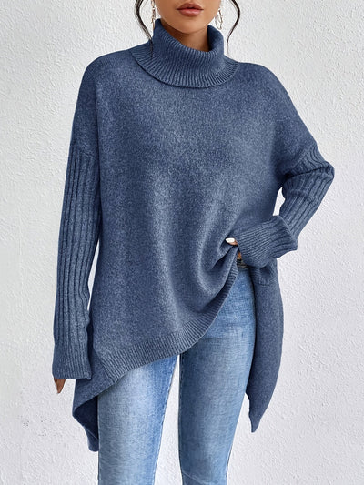 Elynn™ - Pull chaud à col roulé oversize