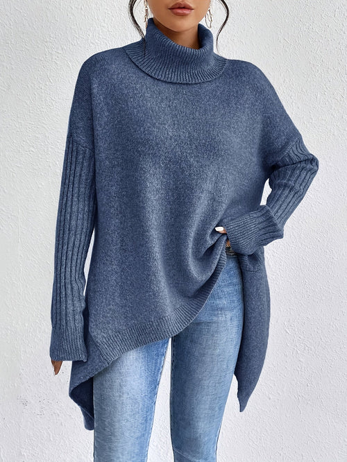 Elynn™ - Pull chaud à col roulé oversize