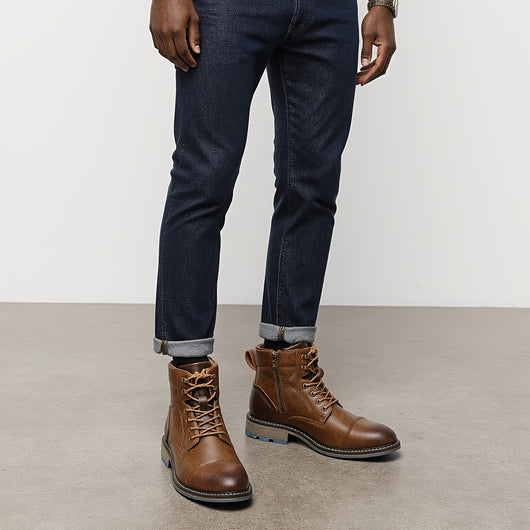 Capri™ - Bottines en cuir véritable homme