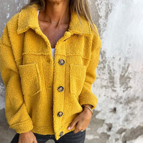 Aurore™ - Veste en sherpa à boutons