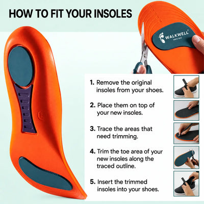 Pair of orthopedic insoles