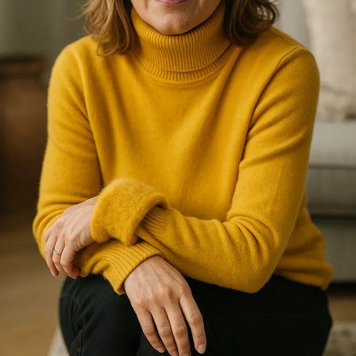 Énora™ - Pull col roulé avec doublure douce