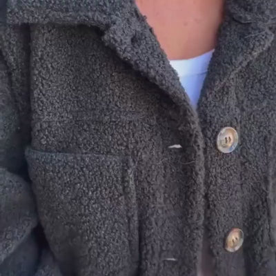 Aurore™ - Veste en sherpa à boutons