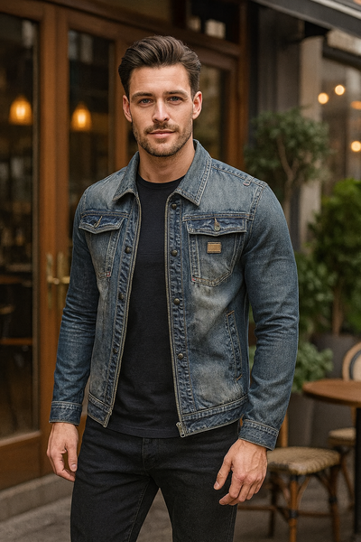 Denver™ – Veste denim délavé pour homme